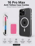 16 Pro Max Anti Yellow Case COMBO