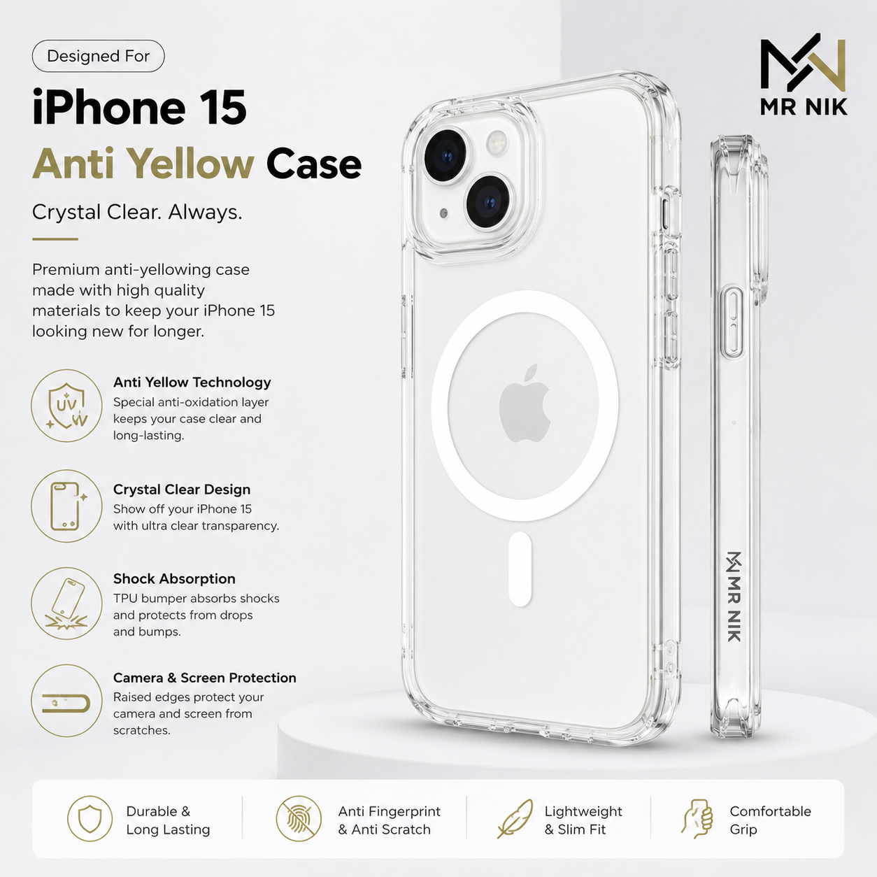 iphone 15 anti yellow case