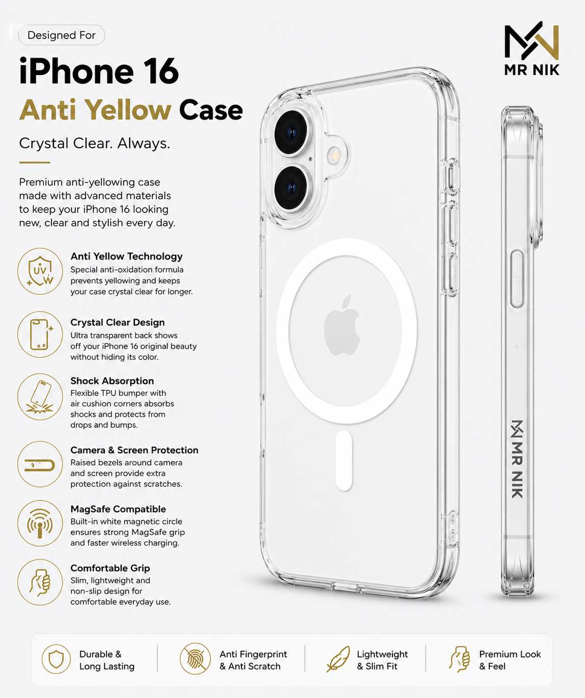 iphone 16 anti yellow case